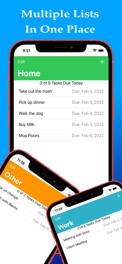 2Do Task Manager screen shot on iOS